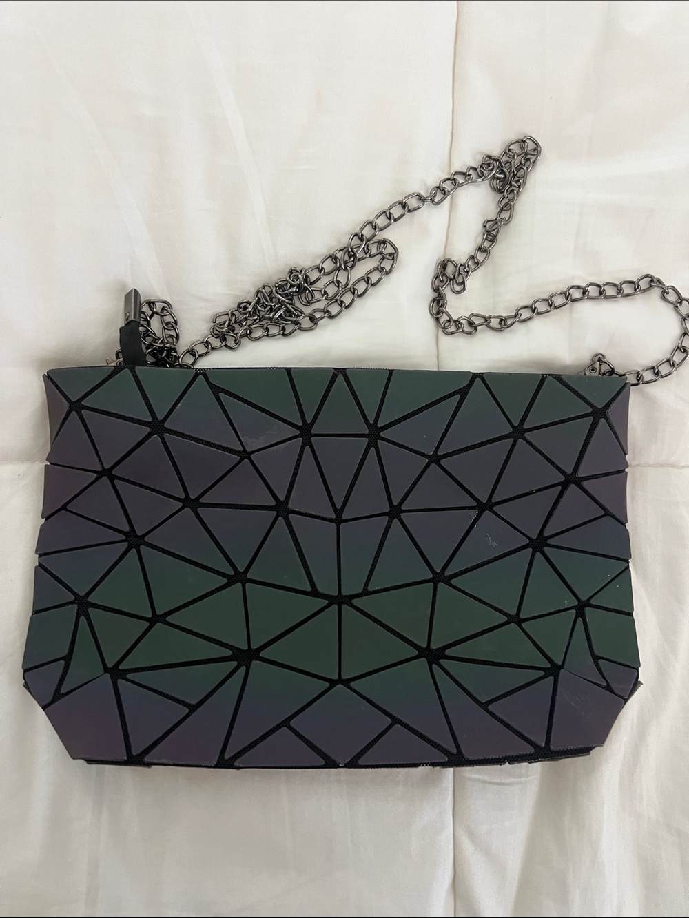 Hot One Geometric Iridescent Crossbody Bag